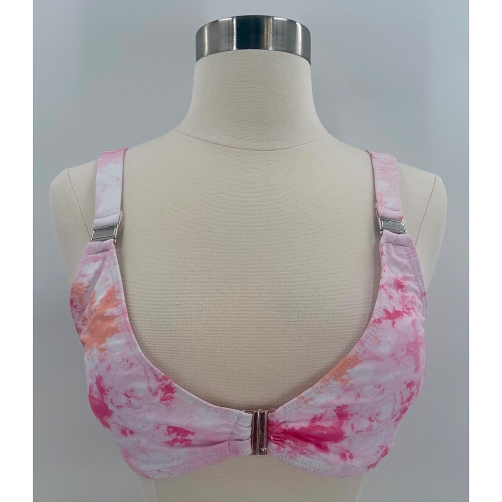 Shein Allover Graphic Tie Dye High Waisted Bikini Swimsuit Large New